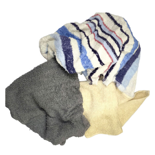 New Color Turkish Terry Towel Wiping Rags (N-TWL) 40 LBS