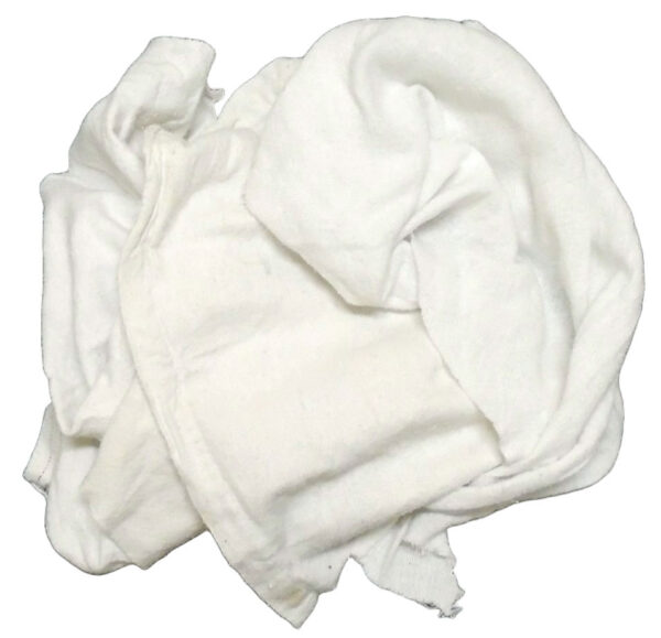 New White Flannel Wiping Rags (N-WFL) 40 LBS