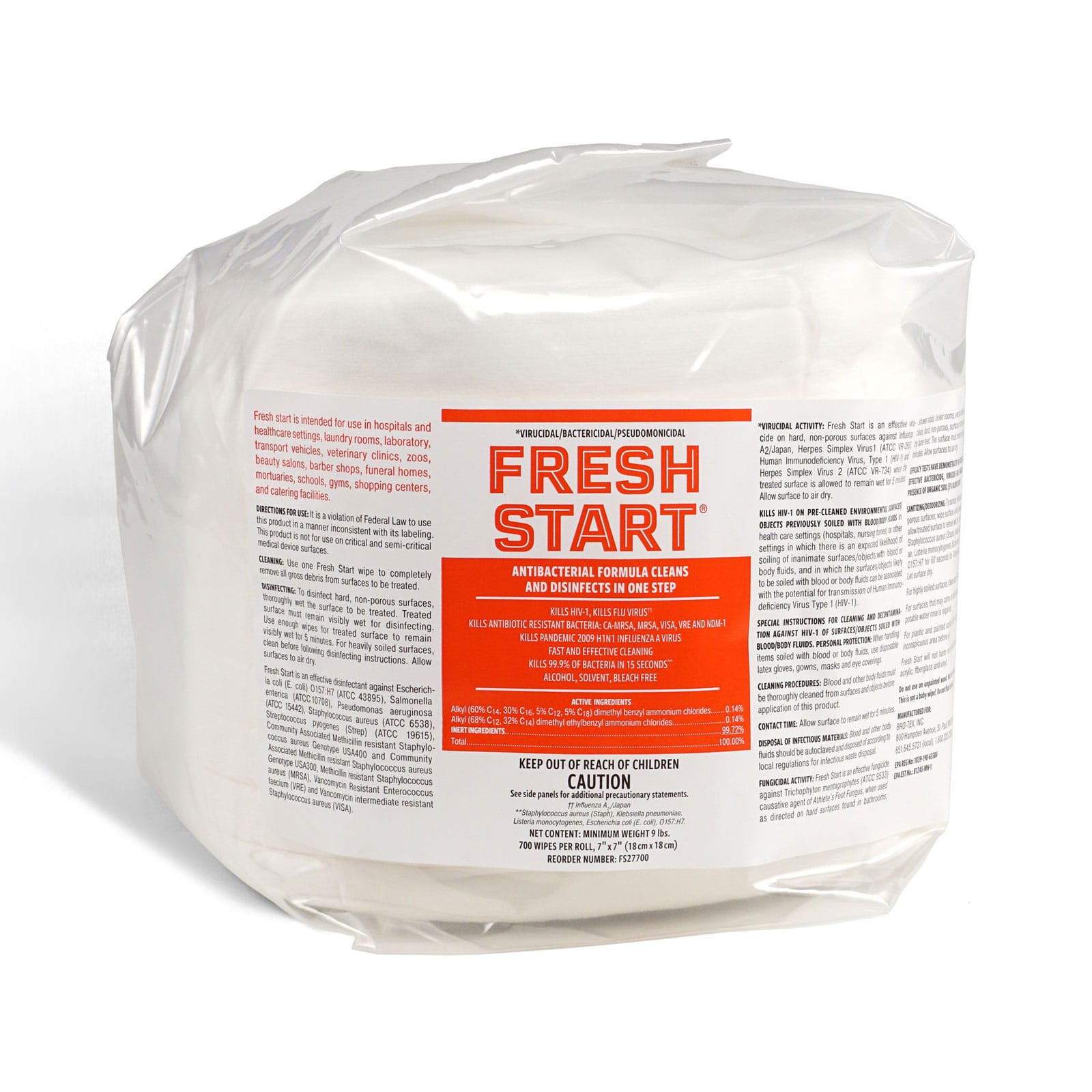 Fresh Start Antibacterial Disinfectant Surface Wipes | Texas Ragtime