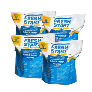 Fresh Start Disinfecting Wipes (Pack of 4 | 700 Sheets/Roll | 2400 Sheets) 7x7 Wipe